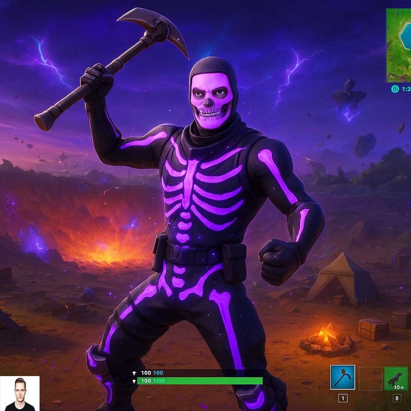 Fortnite Lobby Generator — see yourself as a customized Fortnite character in the lobby