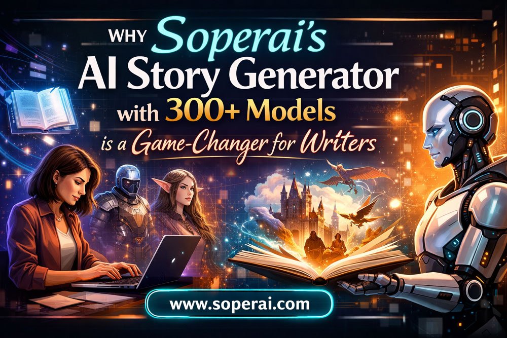 Why Soperai’s AI Story Generator with 300+ Models is a Game-Changer for Writers