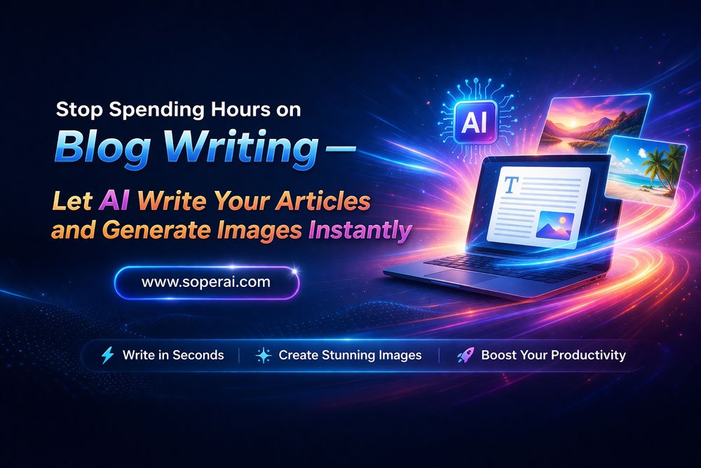 Stop Spending Hours on Blog Writing — Let AI Write Your Articles and Generate Images Instantly