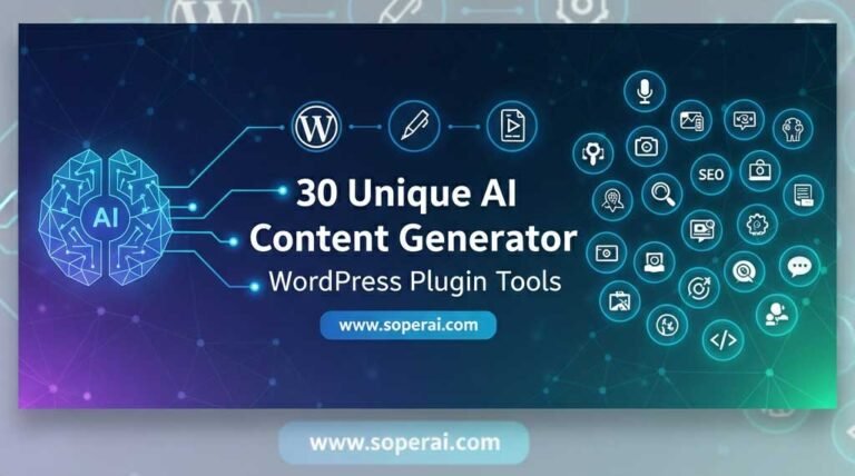 30 Unique AI Content Generator WordPress Plugin Tools