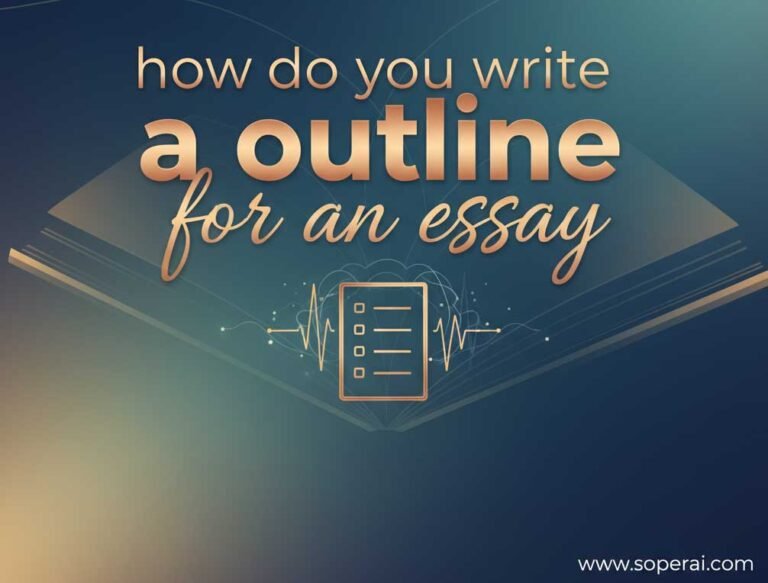 How do you write a outline for an essay