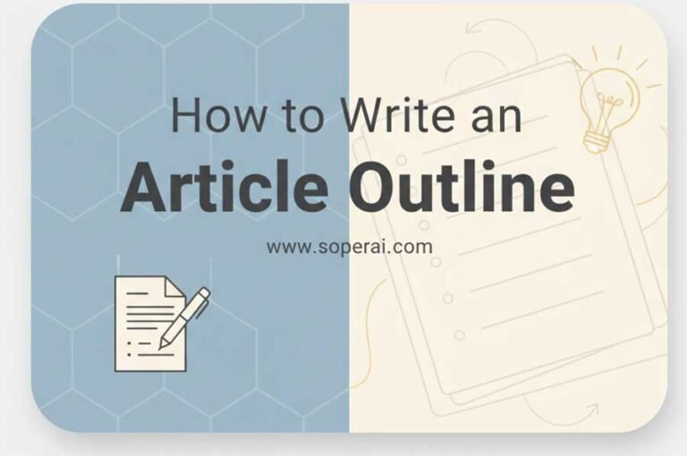 How to Write an Article Outline