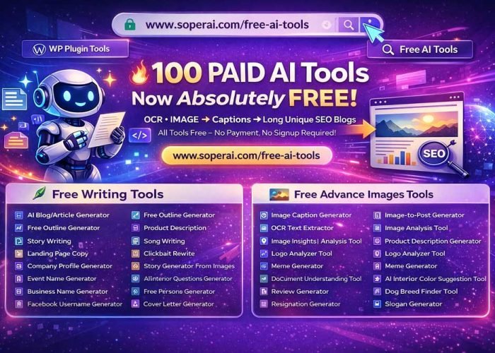 100 Free AI Tools