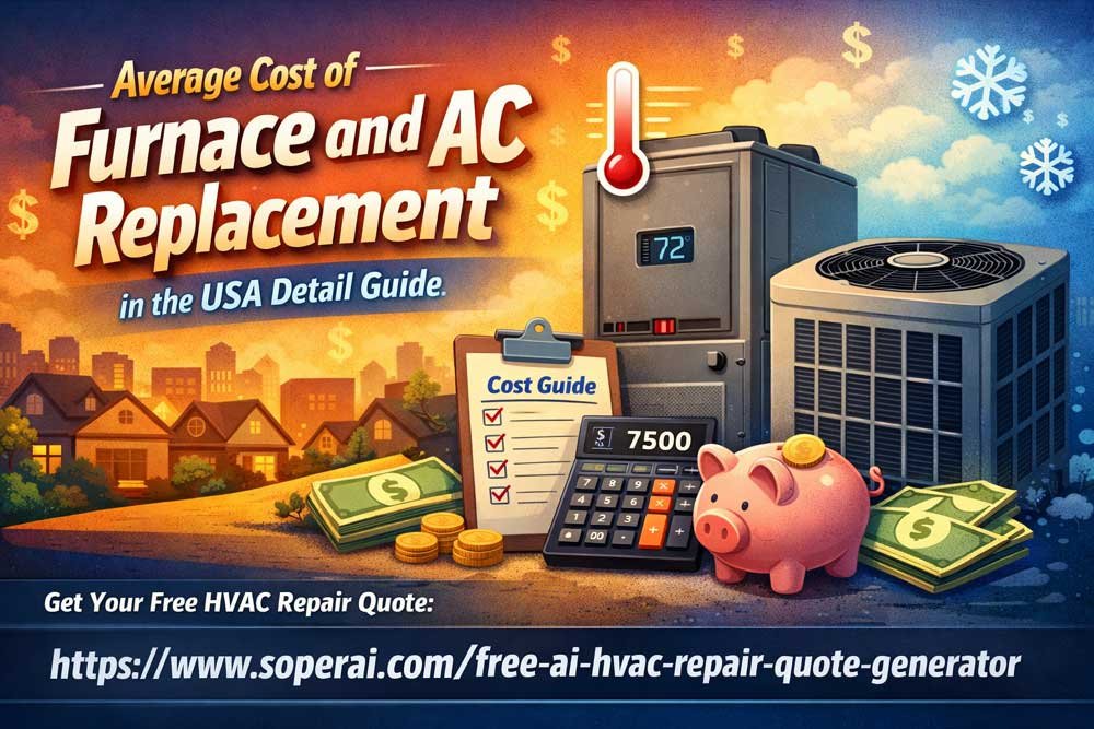 Average Cost of Furnace and AC Replacement in the USA Detail Guide