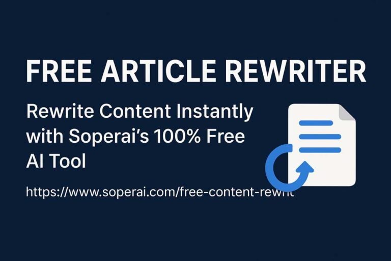 Free Article Rewriter