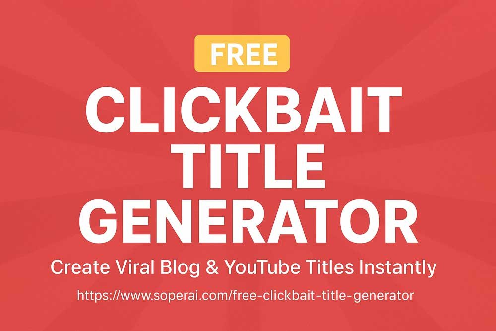 Free Clickbait Title Generator