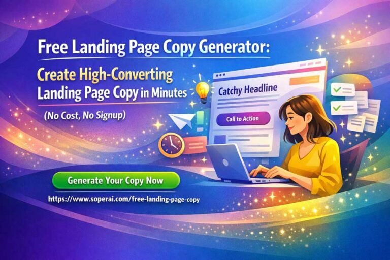 Free Landing Page Copy Generator Detail Guide